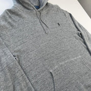 Polo Ralph Lauren Hoodie in Grey Size L - Threads Uncovered