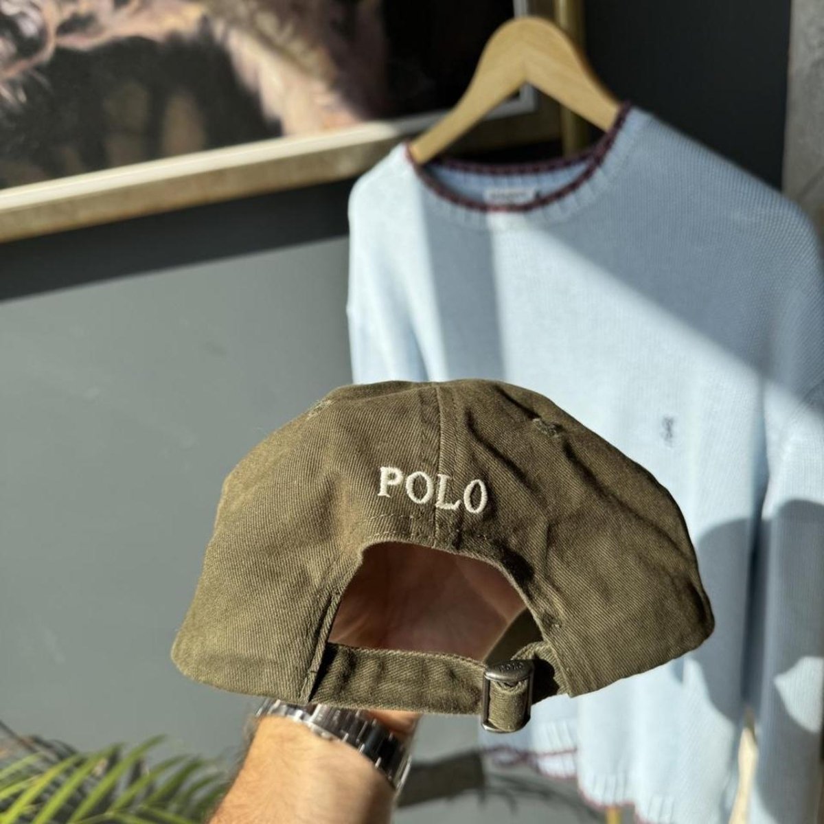 Polo Ralph Lauren Khaki Embroidered Pony Cap - Threads Uncovered