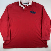 Polo Ralph Lauren Large Embroidered Pony Rugby Shirt XXL - Threads Uncovered
