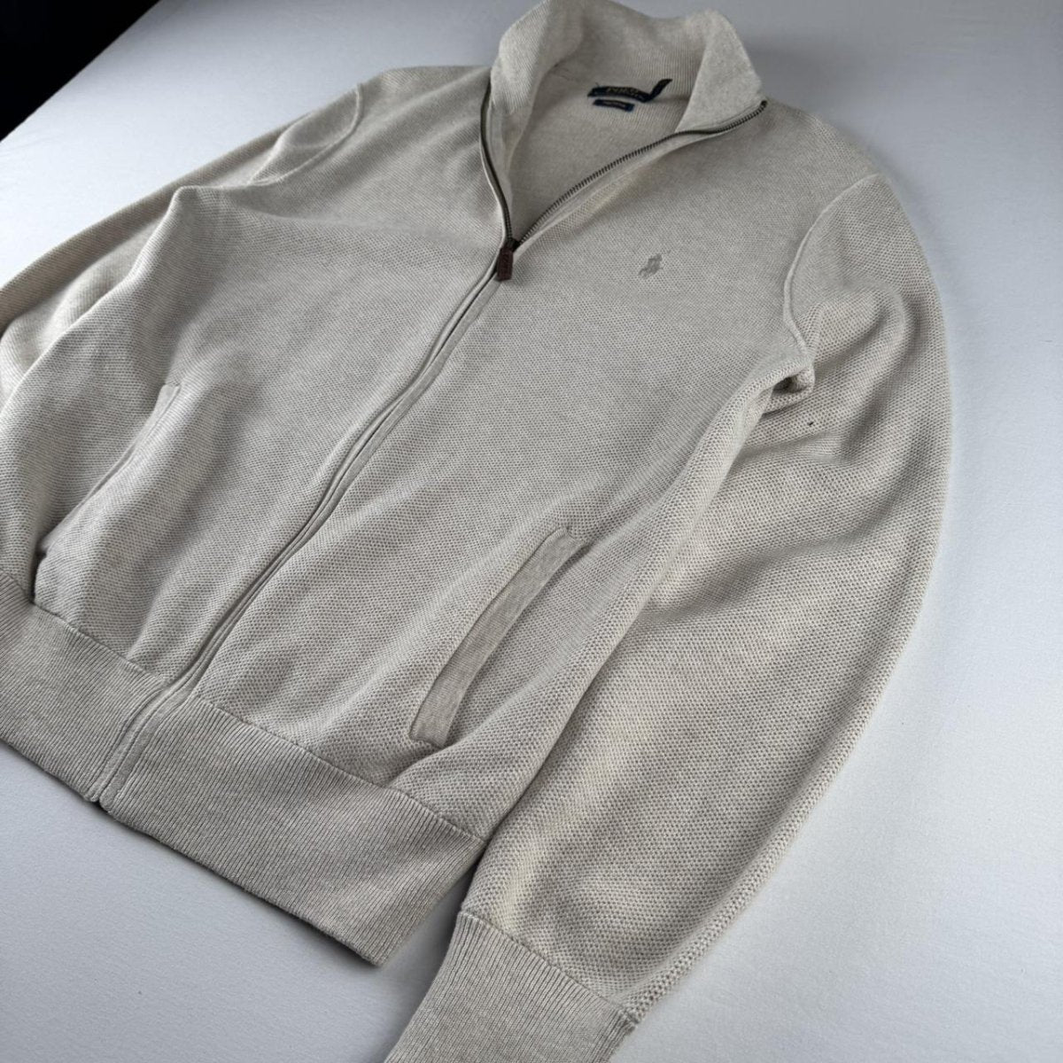 Polo Ralph Lauren Pima Cotton Full Zip Jumper M - Threads Uncovered