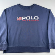 Polo Ralph Lauren Print Spellout Oversized Sweatshirt S - Threads Uncovered