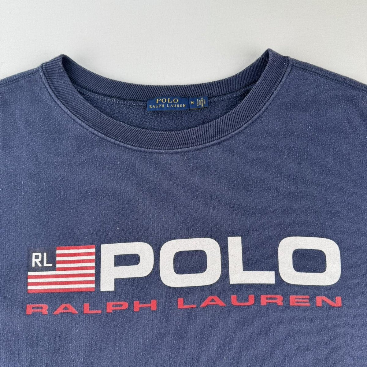 Polo Ralph Lauren Print Spellout Oversized Sweatshirt S - Threads Uncovered