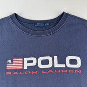 Polo Ralph Lauren Print Spellout Oversized Sweatshirt S - Threads Uncovered