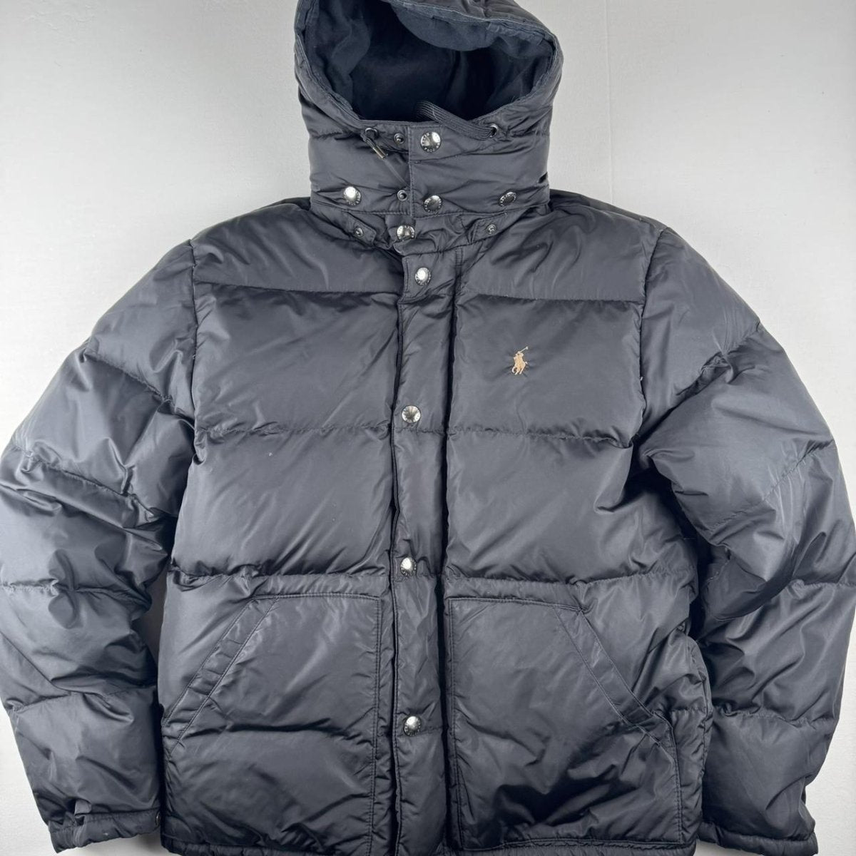 Polo Ralph Lauren Puffer Jacket in Black Size S - Threads Uncovered