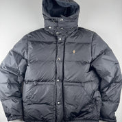 Polo Ralph Lauren Puffer Jacket in Black Size S - Threads Uncovered