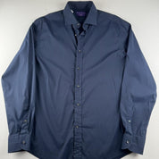 Polo Ralph Lauren Purple Label Made in Italy Cotton Shirt 16 - Threads Uncovered