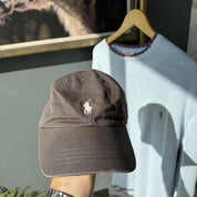 Polo Ralph Lauren Stone Grey Embroidered Pony Cap - Threads Uncovered