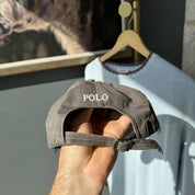 Polo Ralph Lauren Stone Grey Embroidered Pony Cap - Threads Uncovered