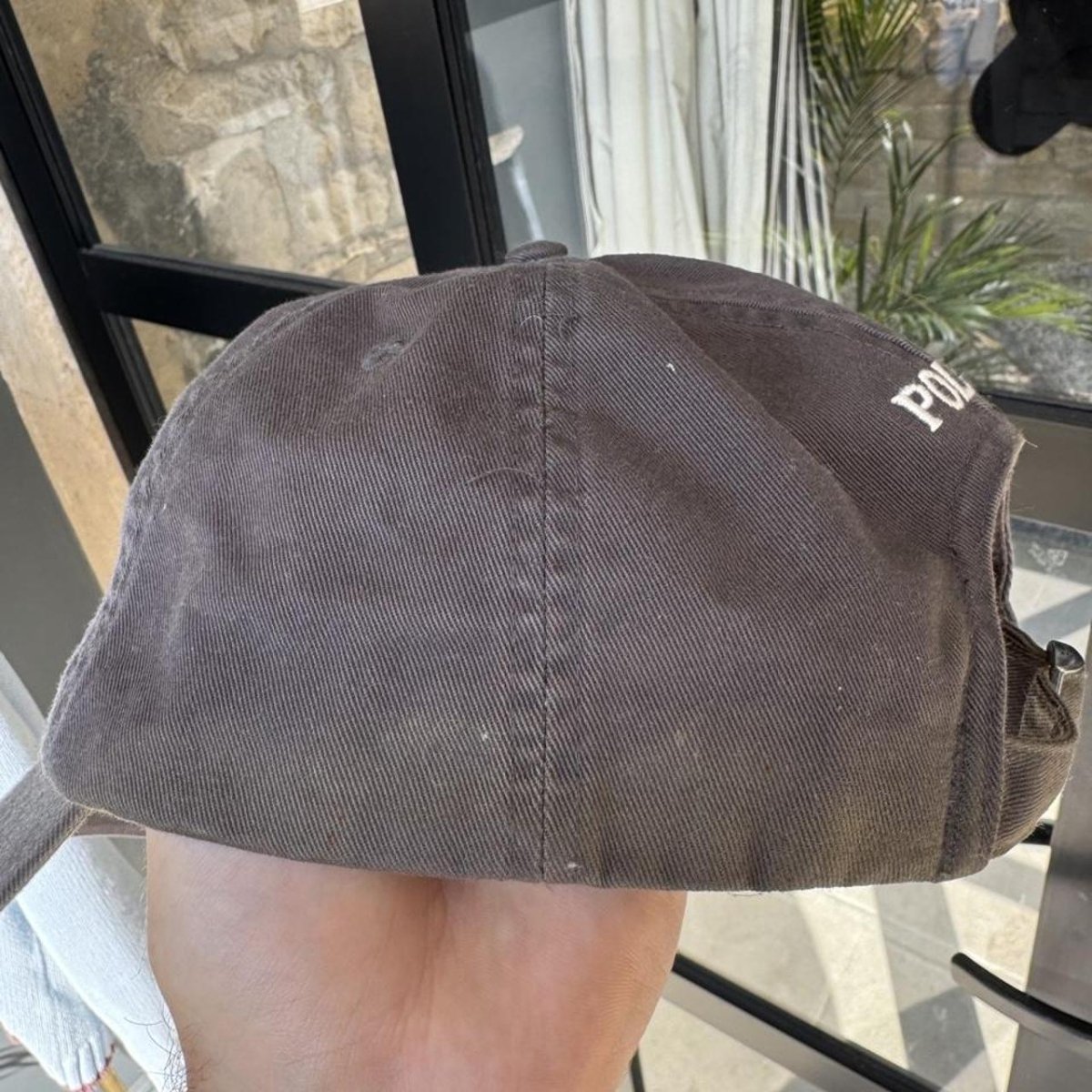 Polo Ralph Lauren Stone Grey Embroidered Pony Cap - Threads Uncovered