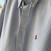 Polo Ralph Lauren Striped Button Down Shirt L - Threads Uncovered