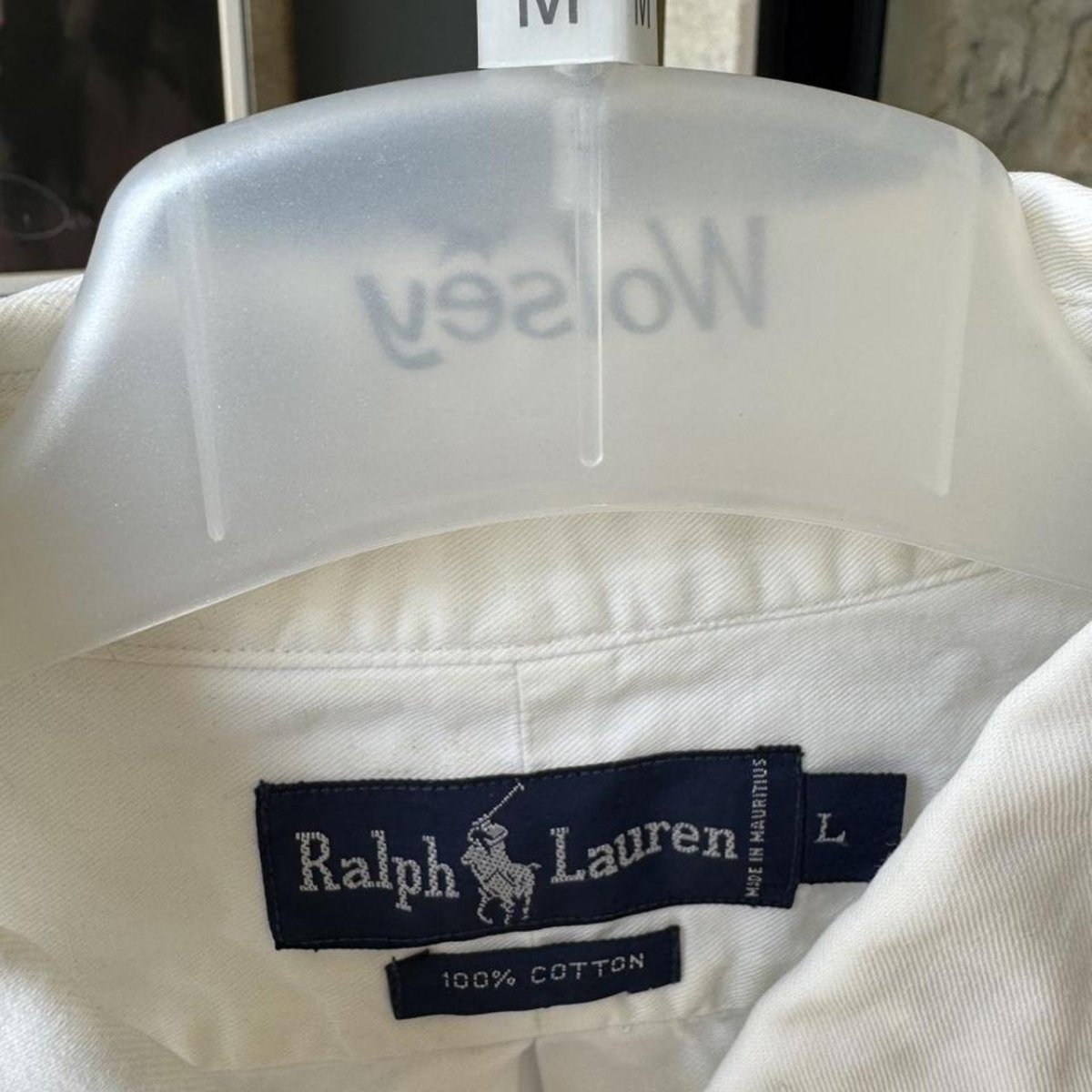 Polo Ralph Lauren White Cotton Shirt XL - Threads Uncovered