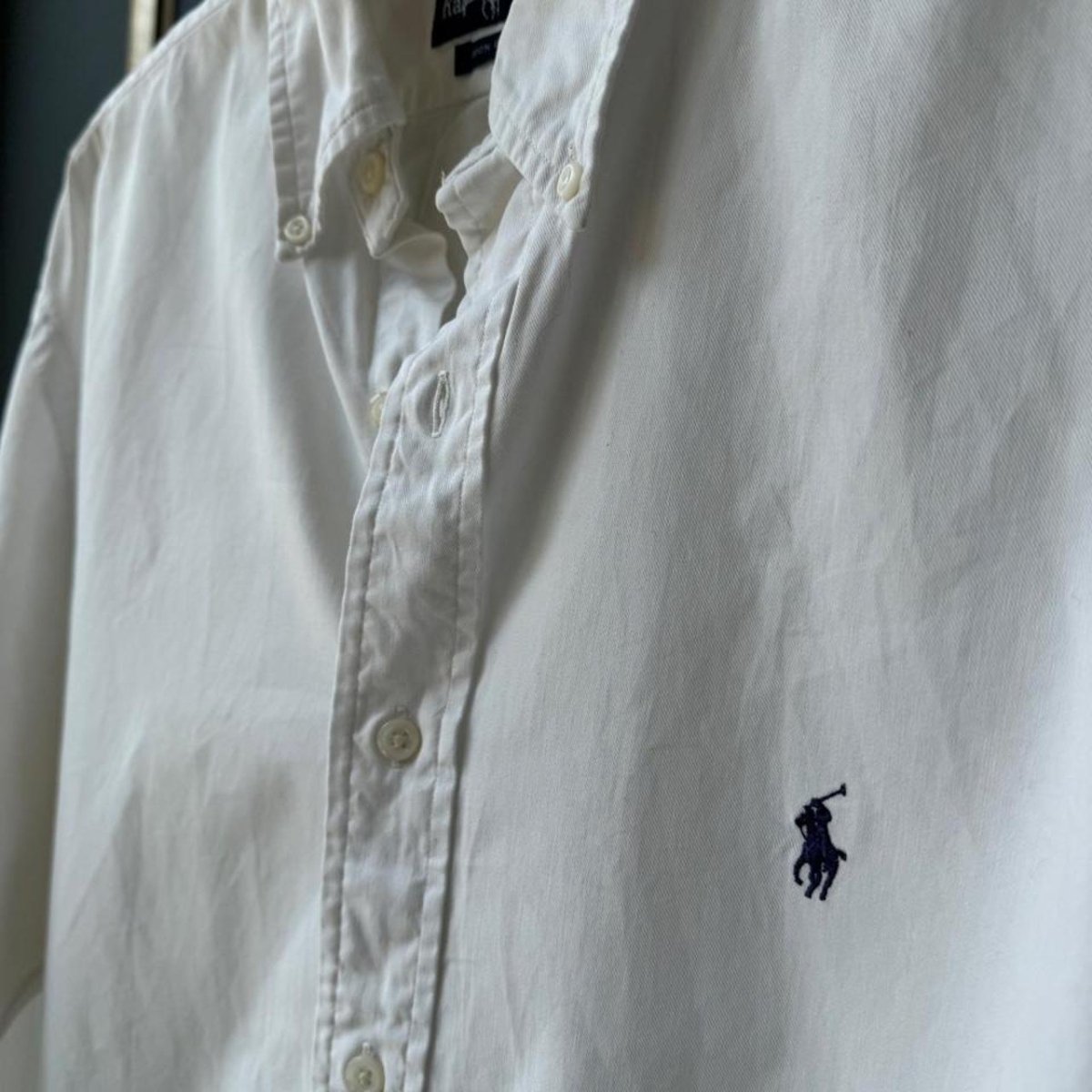 Polo Ralph Lauren White Cotton Shirt XL - Threads Uncovered