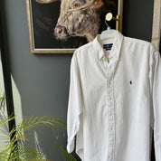 Polo Ralph Lauren White Cotton Shirt XL - Threads Uncovered
