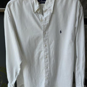 Polo Ralph Lauren White Cotton Shirt XL - Threads Uncovered