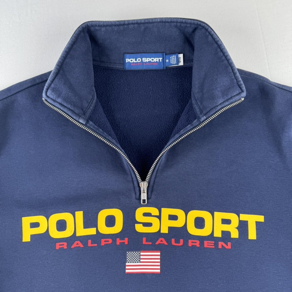 Polo Sport Polo Ralph Lauren Spellout Quarter Zip M - Threads Uncovered