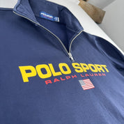 Polo Sport Polo Ralph Lauren Spellout Quarter Zip M - Threads Uncovered