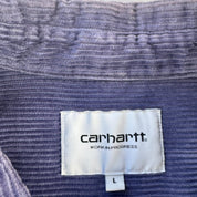 Purple Carhartt WIP Long Sleeve Madison Corduroy Button Down Shirt L - Threads Uncovered
