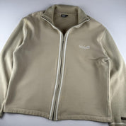 Quiksilver Embroidered Spellout Knitted Full Zip XL - Threads Uncovered