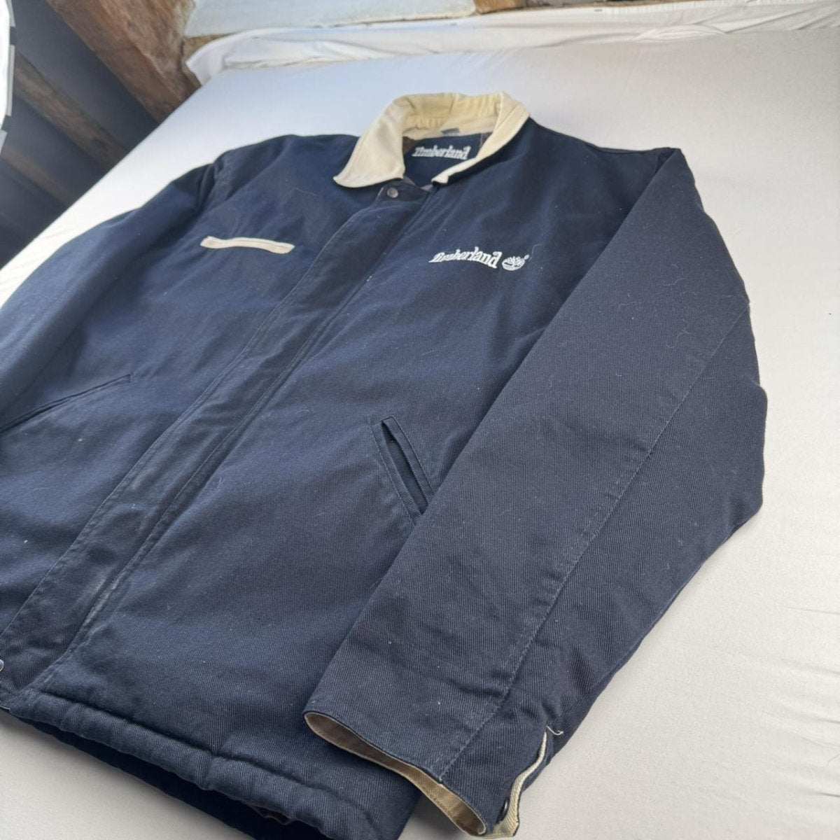 Rare 1990s Timberland Detroit Style Chore Canvas Jacket M - Threads Uncovered