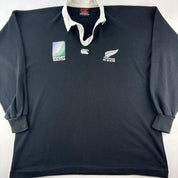 Rare 1995 Canterbury Rugby World Cup New Zealand All Blacks Polo L - Threads Uncovered