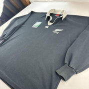 Rare 1995 Canterbury Rugby World Cup New Zealand All Blacks Polo L - Threads Uncovered