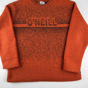 Rare 90s O'Neill Orange Fleece Sweatshirt - Threads Uncovered