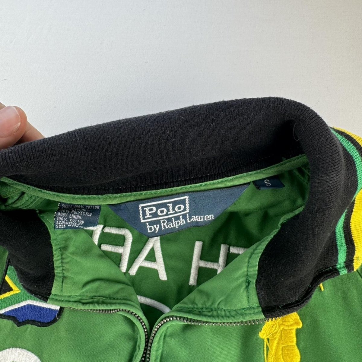 Rare Early 2000s Polo Ralph Lauren South Africa Cotton Track Jacket S - Threads Uncovered