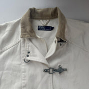 Rare Late 1990s Firemans Clasp Polo Ralph Lauren Chore Jacket with Corduroy Collar M - Threads Uncovered