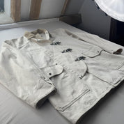 Rare Late 1990s Firemans Clasp Polo Ralph Lauren Chore Jacket with Corduroy Collar M - Threads Uncovered