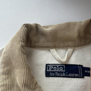 Rare Late 1990s Firemans Clasp Polo Ralph Lauren Chore Jacket with Corduroy Collar M - Threads Uncovered