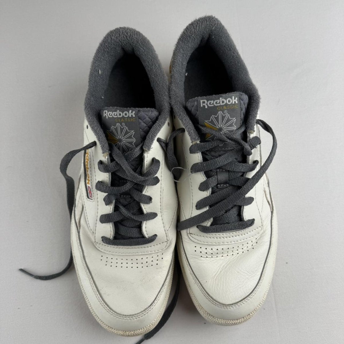 Reebok White and Yellow Classics UK10 - Threads Uncovered