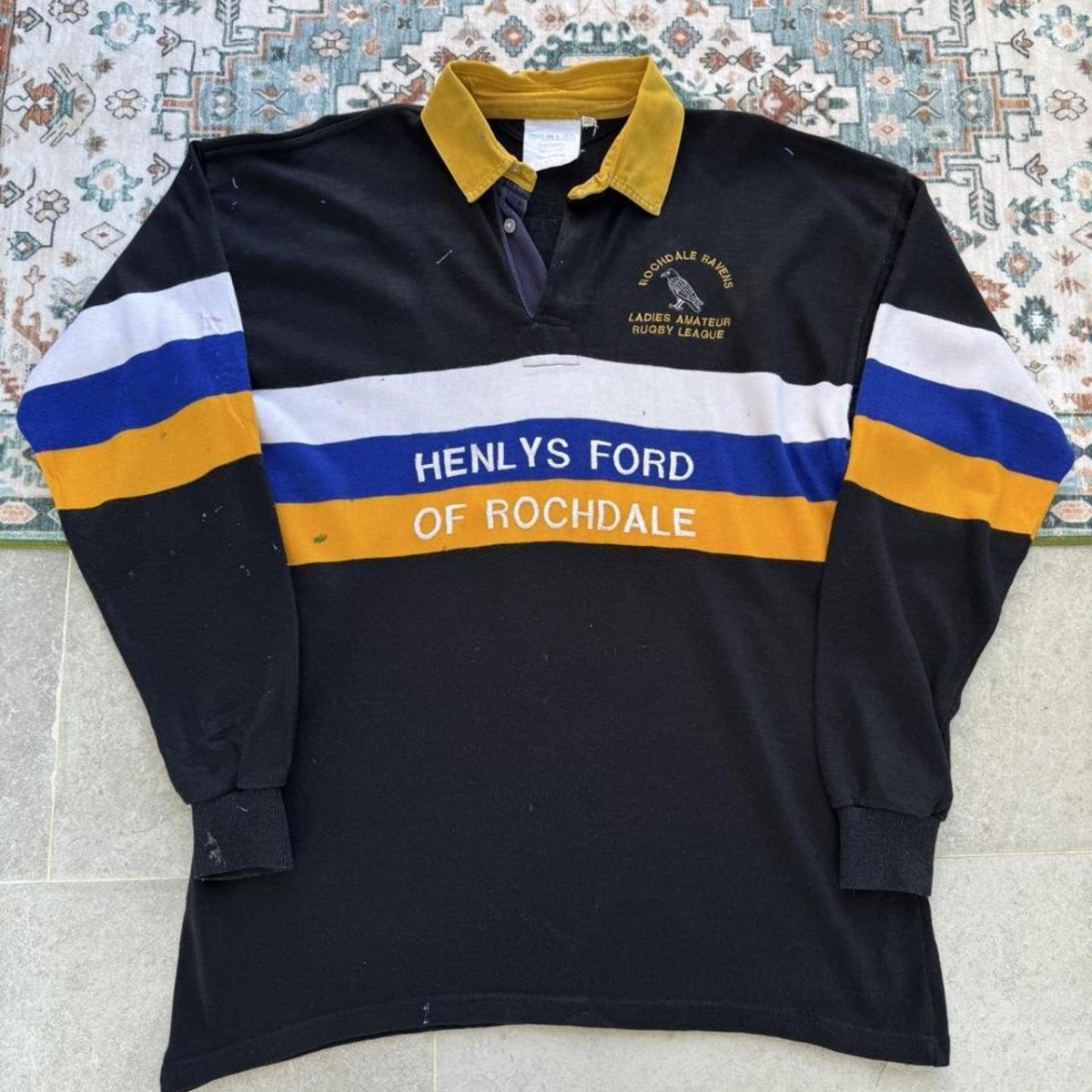 Rochdale Ravens Womens 1990s Rugby Polo 18 - Threads Uncovered