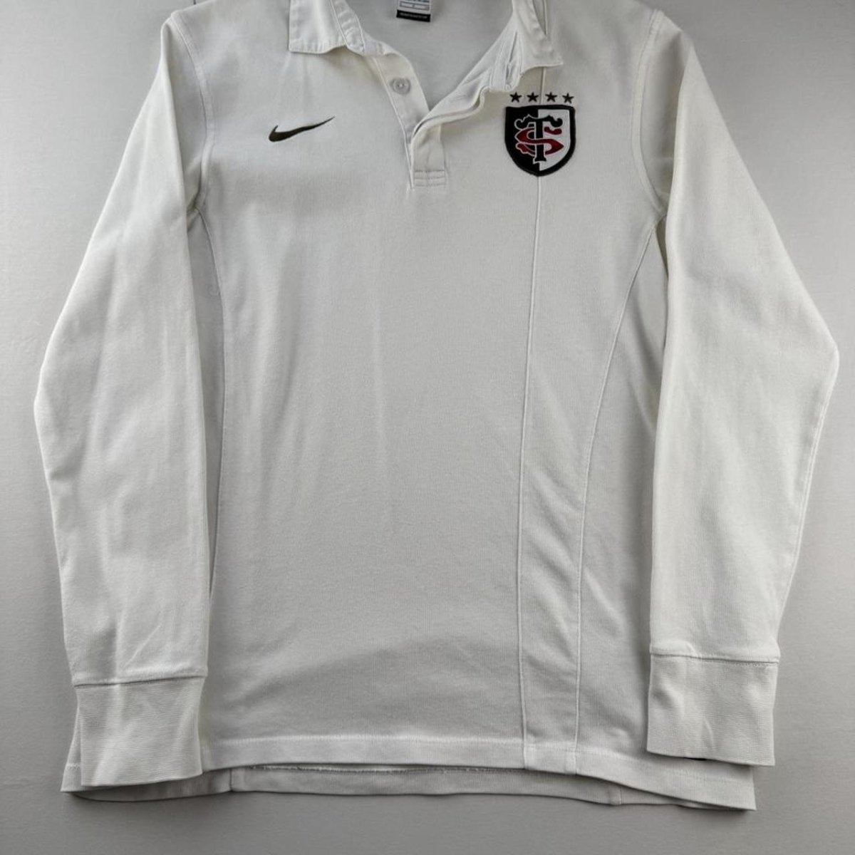 Stade Toulousain Nike Embroidered Rugby Polo Shirt S - Threads Uncovered