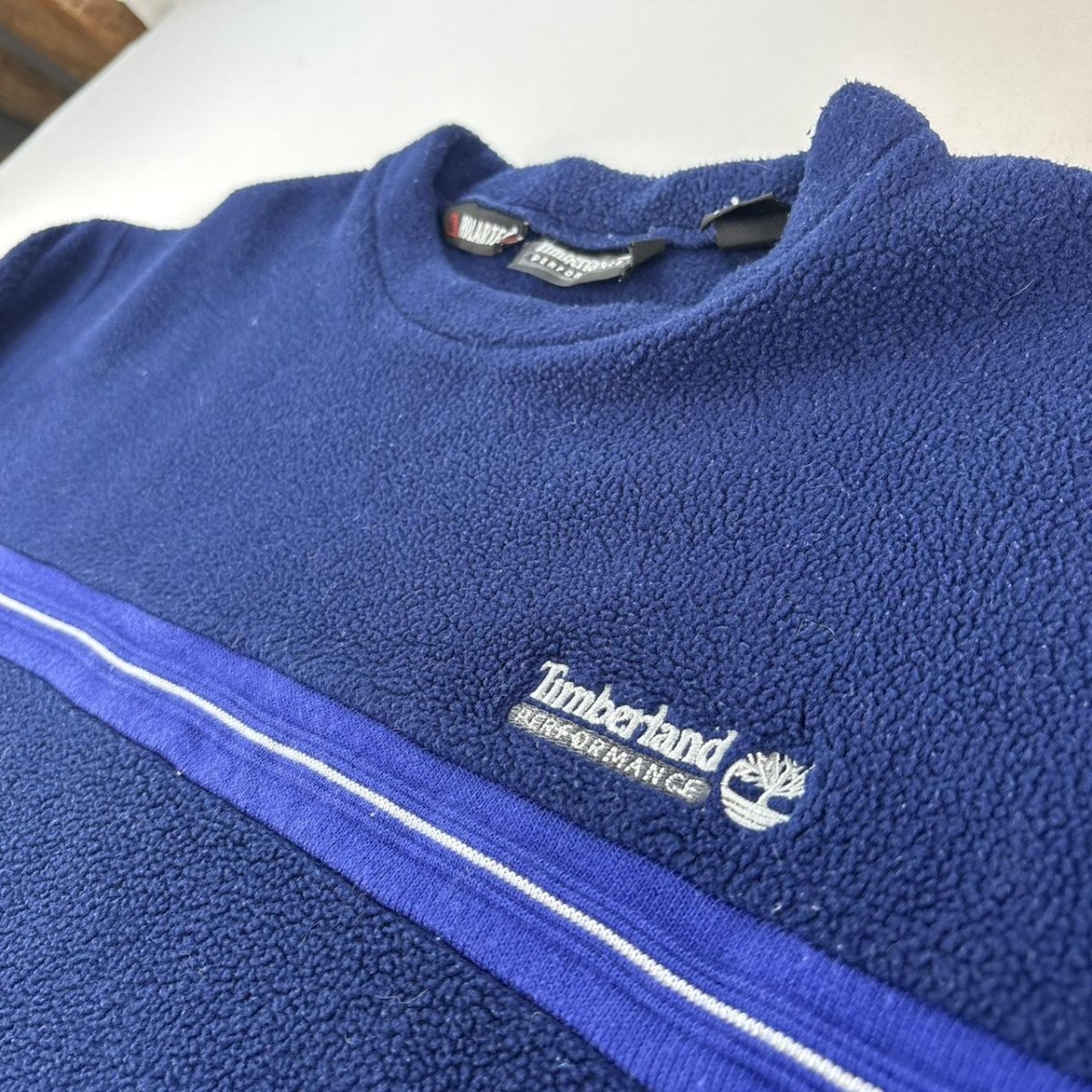 Timberland Embroidered Spellout 1990s Fleece L - Threads Uncovered