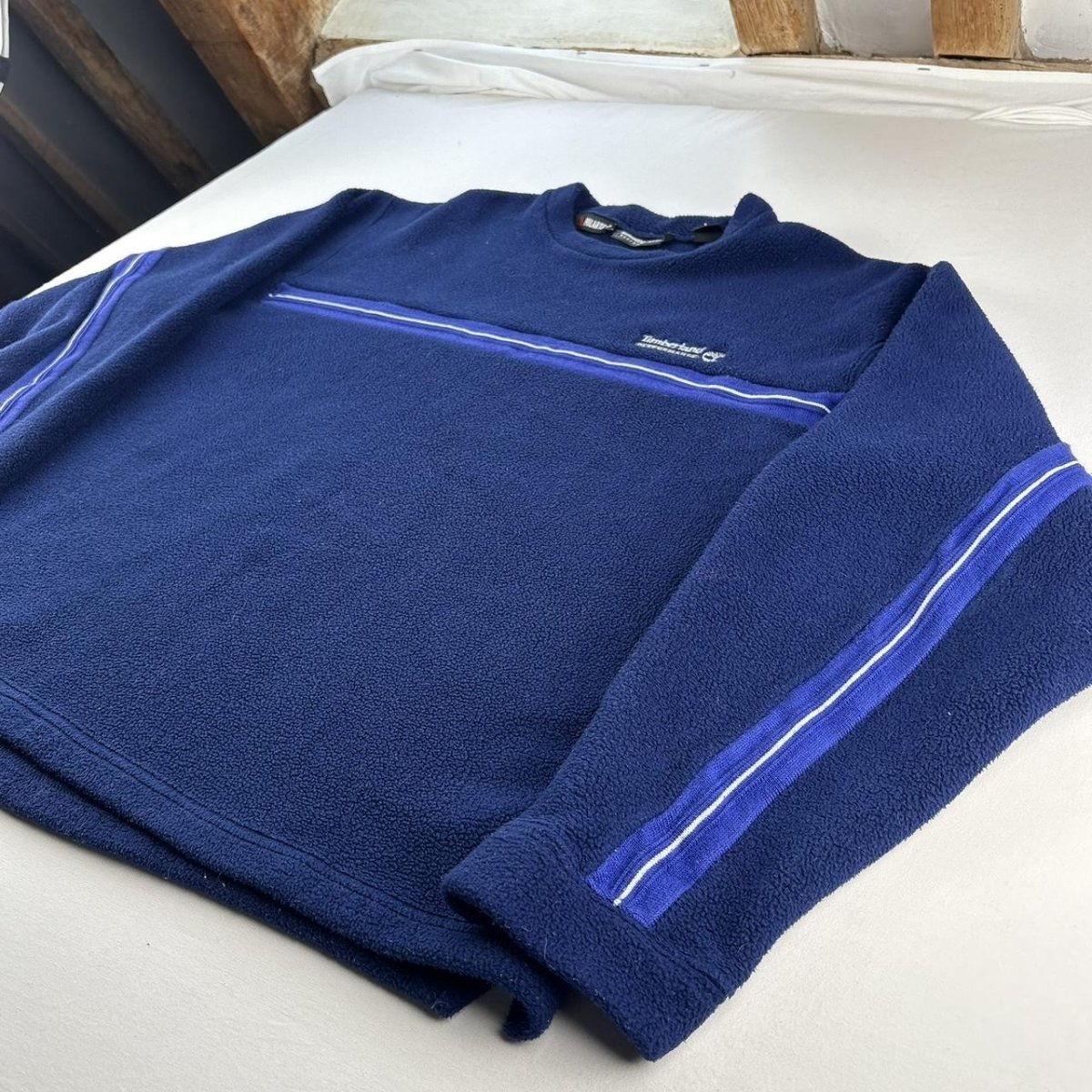 Timberland Embroidered Spellout 1990s Fleece L - Threads Uncovered