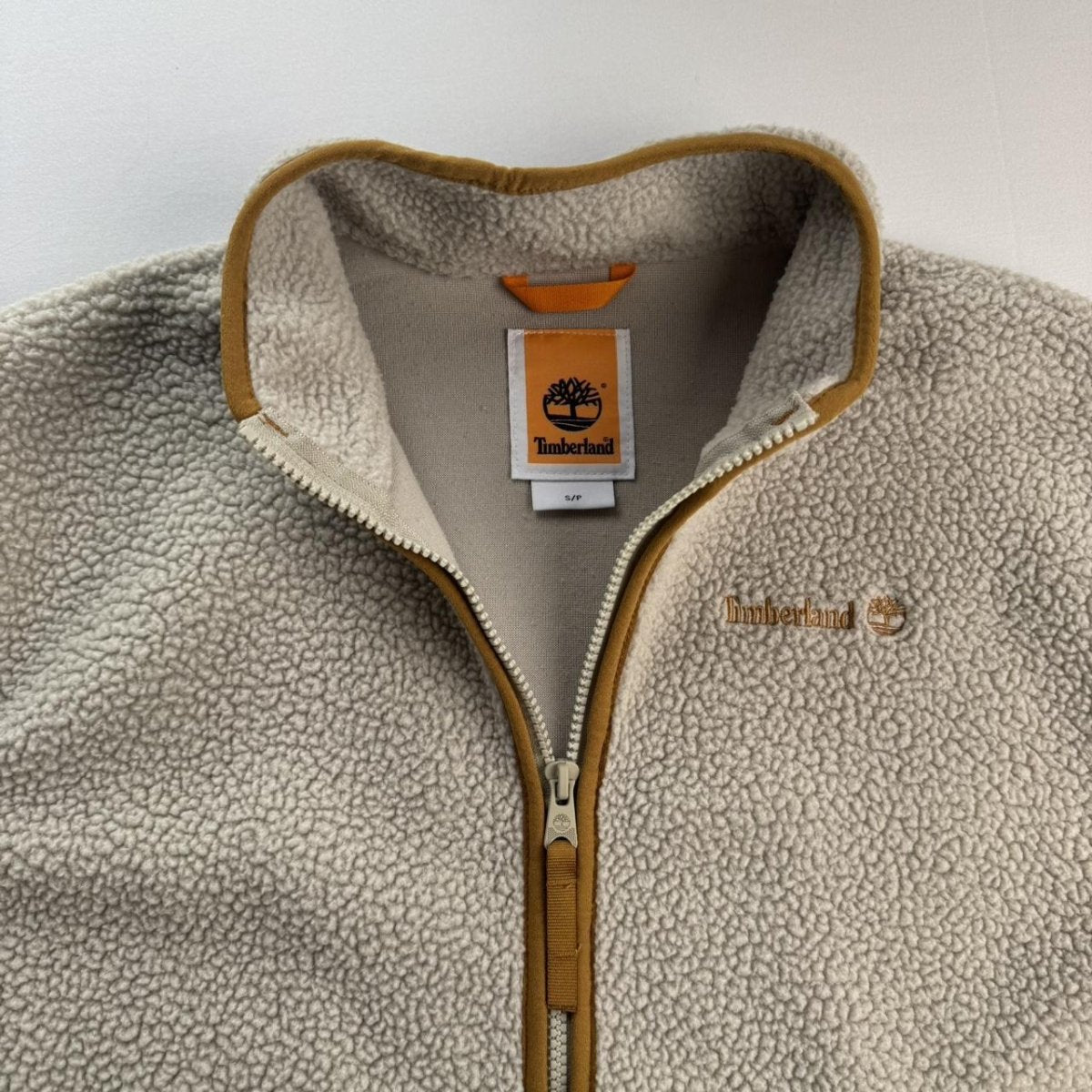Timberland Sherpa Quarter Zip Oversized Fleece S - Threads Uncovered