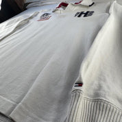 Tommy Hilfiger Embroidered Spellout Rugby Polo XL - Threads Uncovered