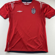 Umbro 2004-06 England Away Playing Shirt L - Threads Uncovered