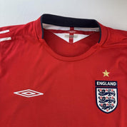 Umbro 2004-06 England Away Playing Shirt L - Threads Uncovered