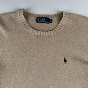 Unisex Polo Ralph Lauren Embroidered Pony Knitted Crewneck Small - Threads Uncovered