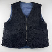 Unisex Rare Stussy Reversible Sherpa Corduroy Gilet Size Small - Threads Uncovered