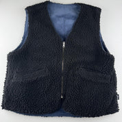 Unisex Rare Stussy Reversible Sherpa Corduroy Gilet Size Small - Threads Uncovered