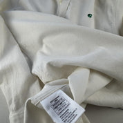 White and Green Carhartt WIP Long Sleeve Madison Corduroy Button Down Shirt M - Threads Uncovered