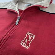 Womens 1990s Nike Embroidered Quarter Zip Fleece 8 Oversized - Threads Uncovered
