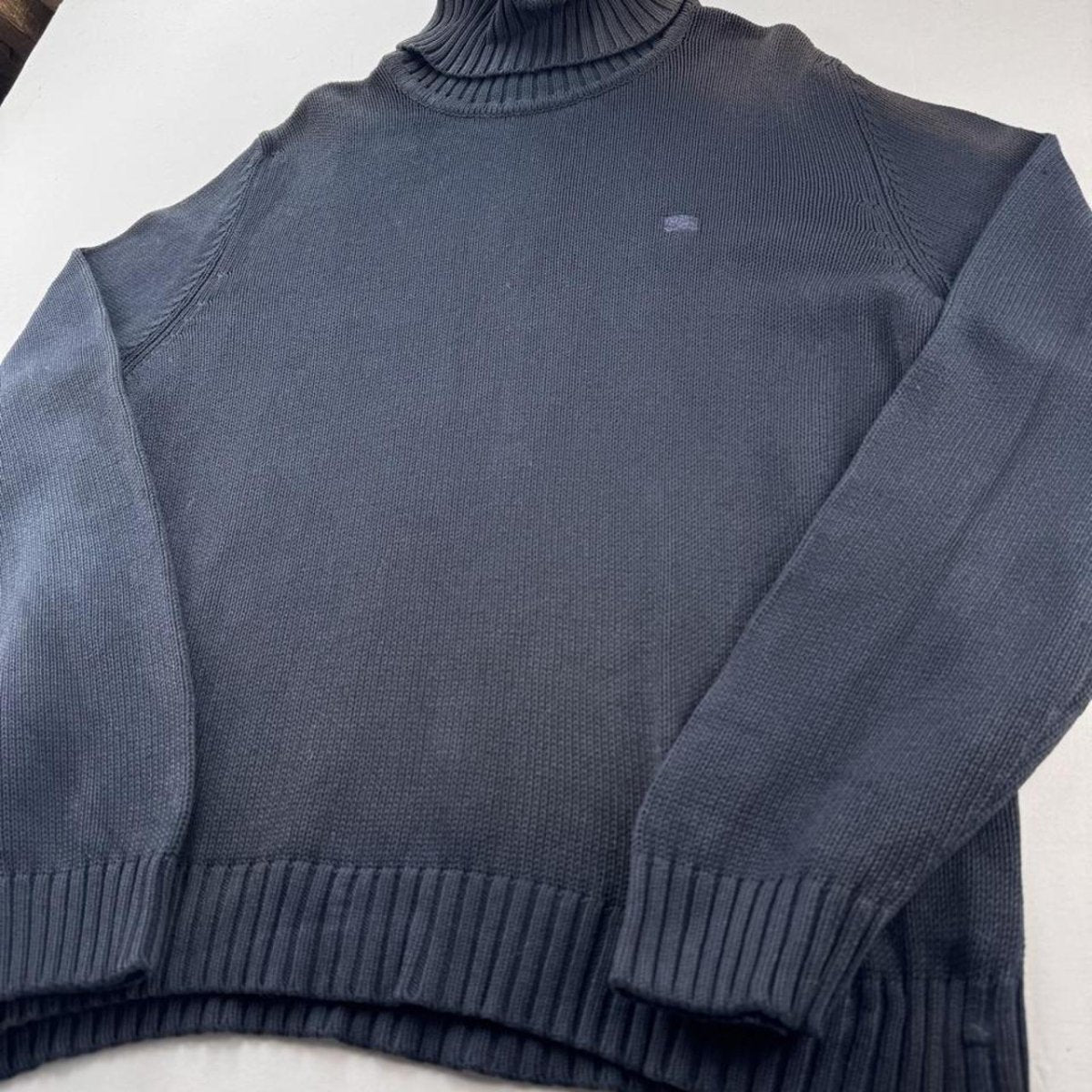 Womens Cotton Burberry Turtleneck Knitted Jumper 14-16 - Threads Uncovered