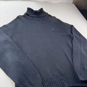 Womens Cotton Burberry Turtleneck Knitted Jumper 14-16 - Threads Uncovered