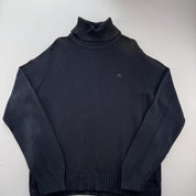 Womens Cotton Burberry Turtleneck Knitted Jumper 14-16 - Threads Uncovered