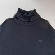 Womens Cotton Burberry Turtleneck Knitted Jumper 14-16 - Threads Uncovered