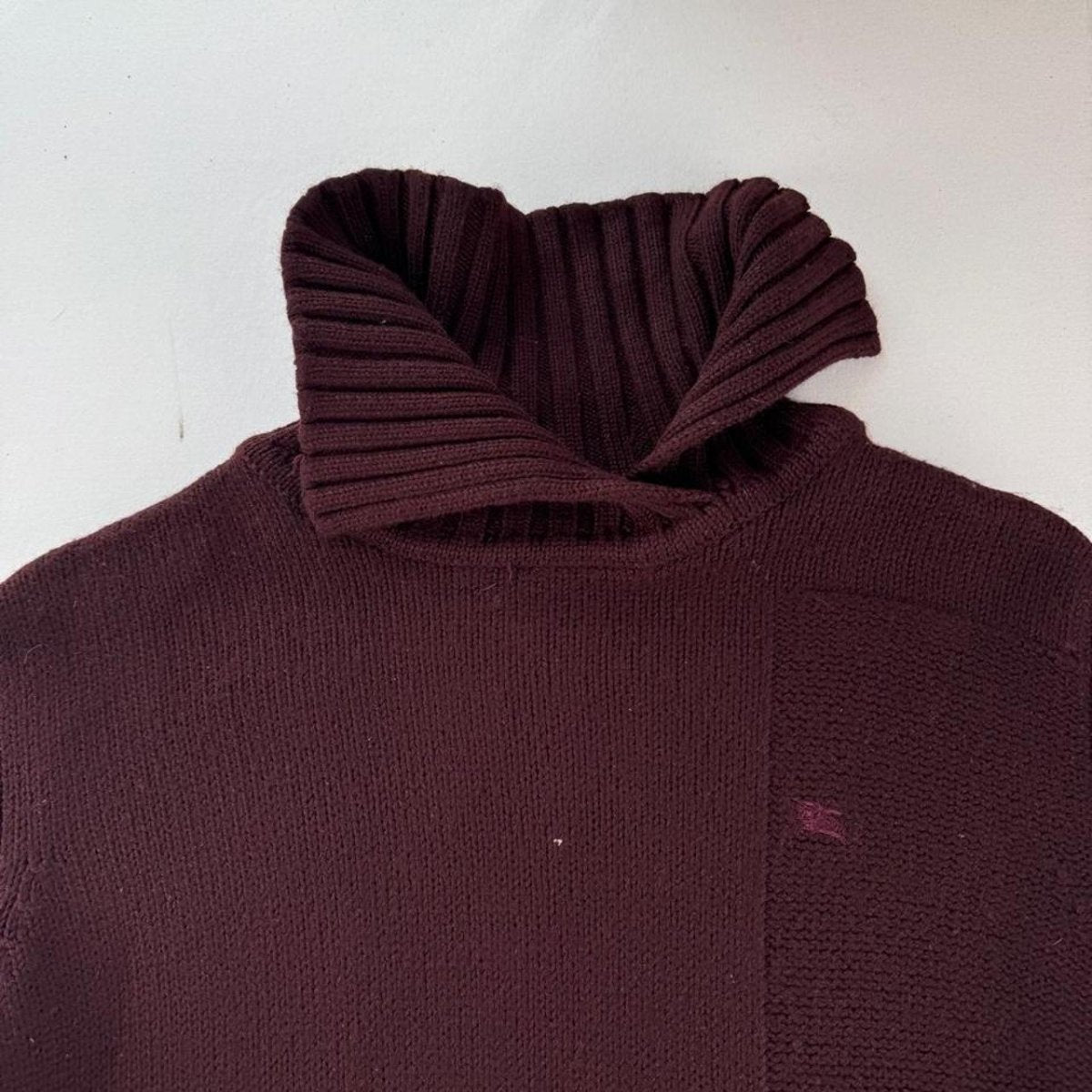 Womens Early 1990s Burberrys Wool Blend Knitted Jumper 14-16 - Threads Uncovered