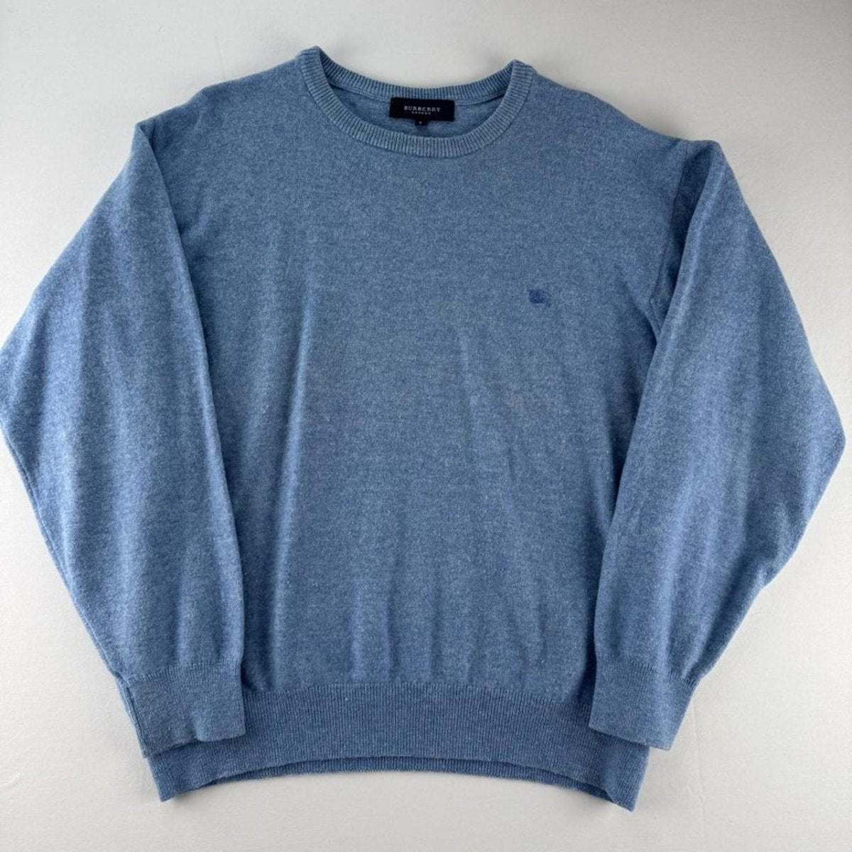 Womens Early 2000s Burberry Wool Blend Knitted Jumper 12-14 - Threads Uncovered